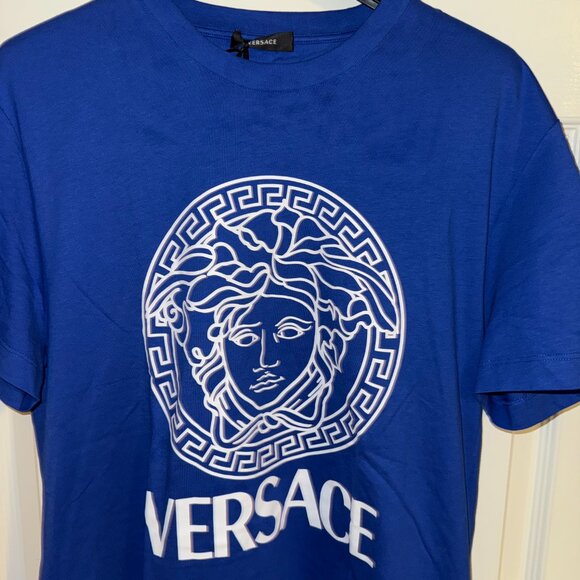 AUTHEN MENS VERSACE MEDUSA T-SHIRT SIZE XL SLIM FIT - Picture 9 of 11